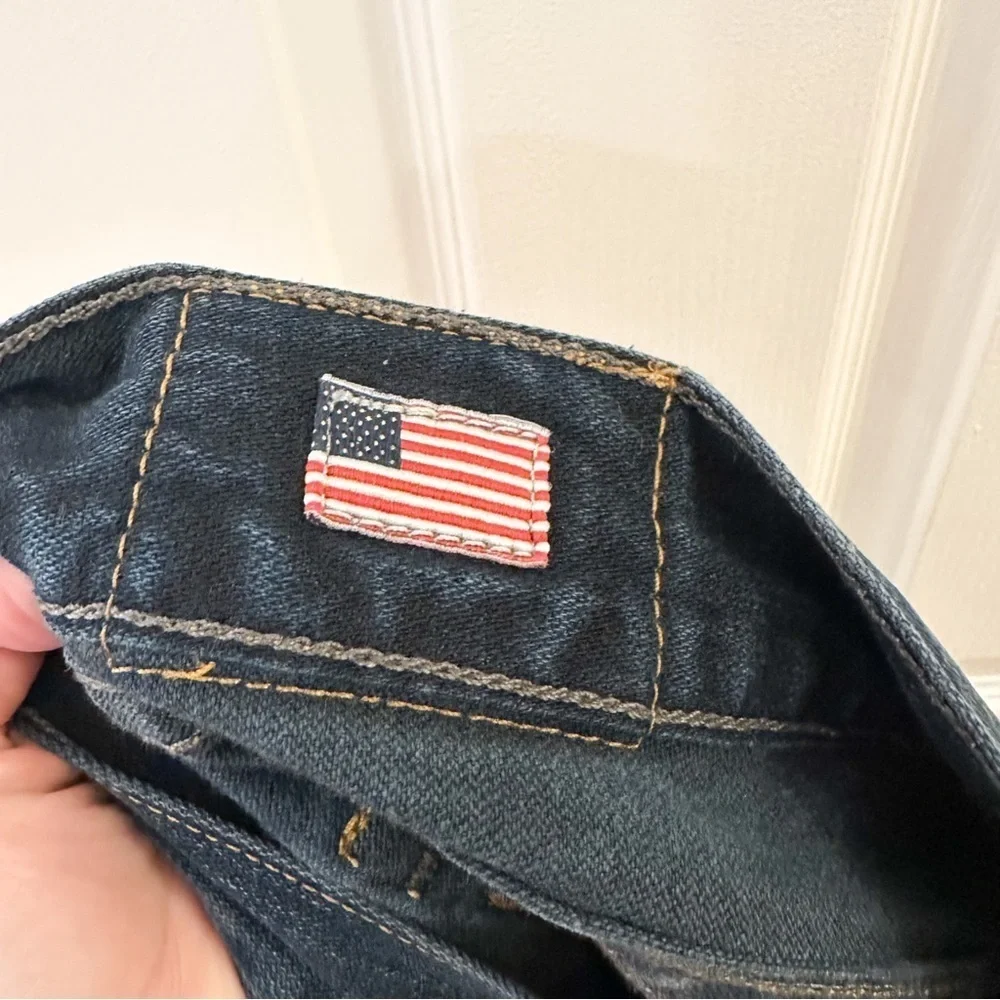 True Religion Billy With Flap Bootcut Jeans Blue Vintage sz 34
